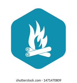 Bonfire icon. Simple illustration of bonfire vector icon for web