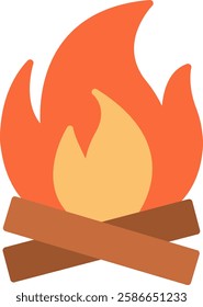 Bonfire Icon Symbol Art Sign