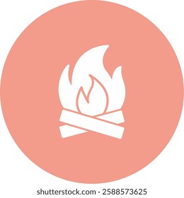 Bonfire Icon Symbol Art Sign