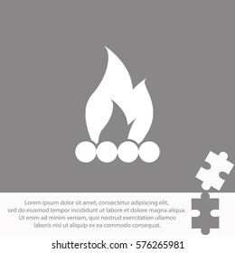 Bonfire  icon. Vector design.