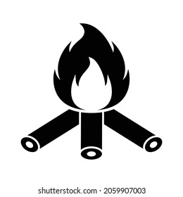 Plantilla de diseño de vectores de iconos de fuego.