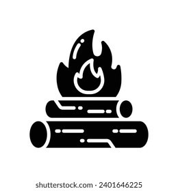 bonfire icon. vector glyph icon for your website, mobile, presentation, and logo design.