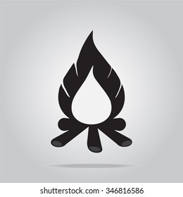 Bonfire icon vector illustration