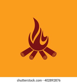 Bonfire Icon Vector, bonfire icon illustration