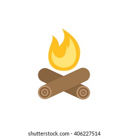 bonfire icon. vector illustration