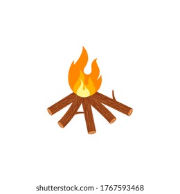 Vektorgrafik-Design-Vorlage für Bonfire-Symbol