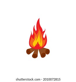 Bonfire icon vector illustration design template.