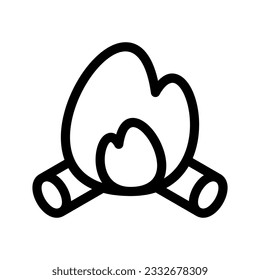 Bonfire Icon Vector Symbol Design Illustration