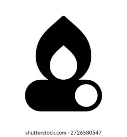 Ilustração do design do símbolo do vetor do ícone da fogueira