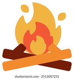 Bonfire icon for web, app, infographic, etc