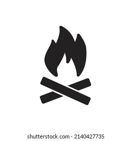 Bonfire icons  symbol vector elements for infographic web