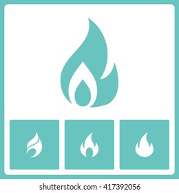 Bonfire icons. Web vector graphic. Design collection.