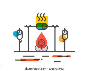 Bonfire illustration