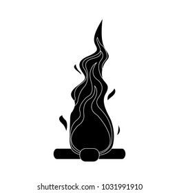 Bonfire isolated symbol