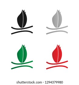 Bonfire Leaf Logo useful, editable. And printable Perfect for use in a wide range of new media templates: Web Marketing Agency, Social Media Services Showcase, Online Marketing Apps, and Web.