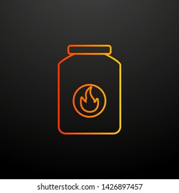 bonfire liquid nolan icon. Elements of camping set. Simple icon for websites, web design, mobile app, info graphics