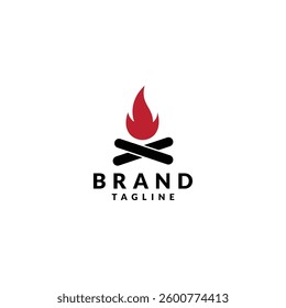 bonfire logo icon vector illustration