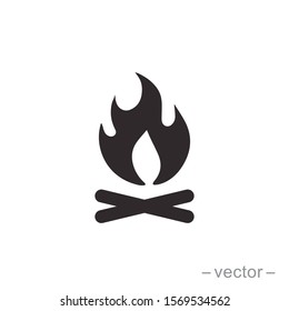 Bonfire logo template, eps 10
