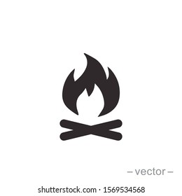 Bonfire logo template, eps 10