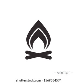 Bonfire logo template, eps 10