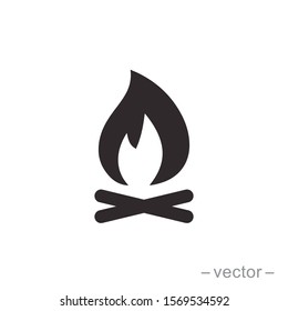 Bonfire logo template, eps 10