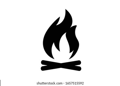 Bonfire logo template, eps 10
