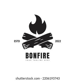 Bonfire Logo Template, Bonfire Night.