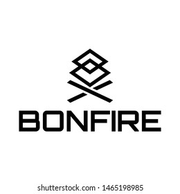 Bonfire Logo Template, Bonfire Vector