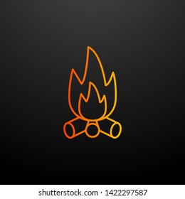 bonfire nolan icon. Elements of autumn set. Simple icon for websites, web design, mobile app, info graphics