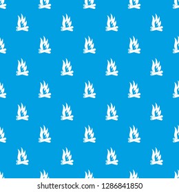 Bonfire pattern vector seamless blue repeat for any use