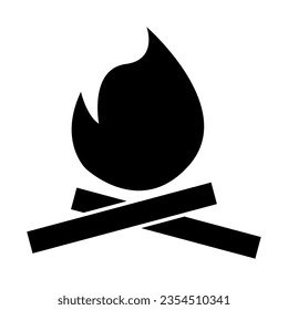 bonfire of tour and travel solid icon