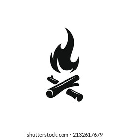 bonfire vector design for logo icon