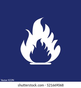 bonfire. Vector. Fire flames