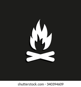 Bonfire - vector icon