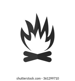 Bonfire -  vector icon