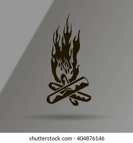 bonfire vector icon