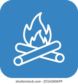 Bonfire Vector Icon Design Illustration