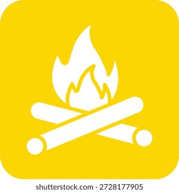 Ilustração de design de ícone de vetor da fogueira