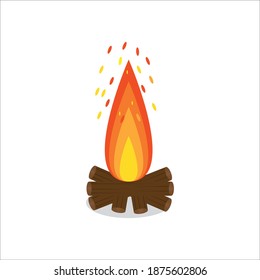 bonfire vector illustration with design eps 10 