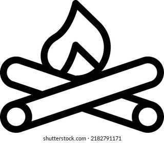 ilustración del vector de fuego en un fondo transparente. Símbolos de calidad superior. Iconos vectoriales de línea delgada para el diseño de conceptos y gráficos. 
