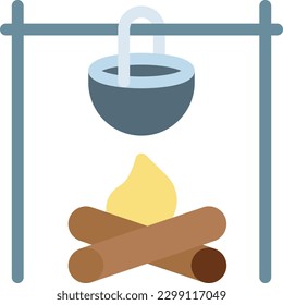 ilustración del vector de fuego en un fondo transparente. Símbolos de calidad superior. Iconos vectoriales de color de línea para el concepto y el diseño gráfico.