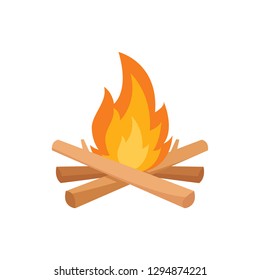 bonfire vector. symbol. logo design.