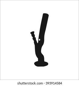 Bong black simple icon on white background