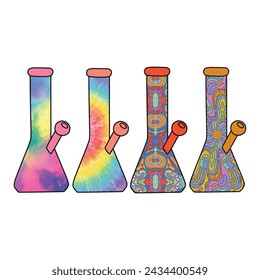 Bong Cannabis Marijuana Vector T-Shirt Design