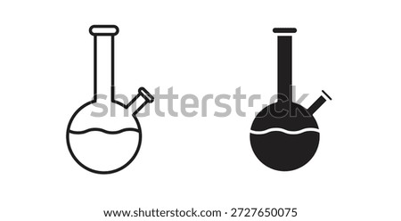 Bong icon in doodle and stroke style.