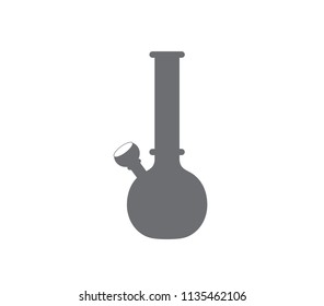 Bong icon. smoking pipe vector icon.  Vape bong illustration