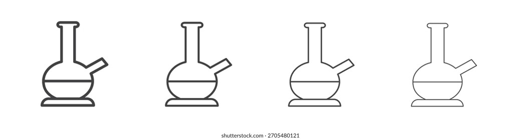 Bong icon vector collection, illustration logo template in trendy thin line editable strokes style.