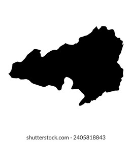 Bong сounty map, administrative division of Liberia. Vector illustration.