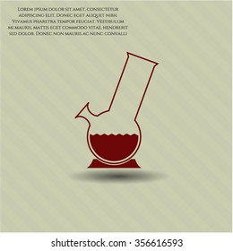 Icono vectorial Bong Of Marihuana