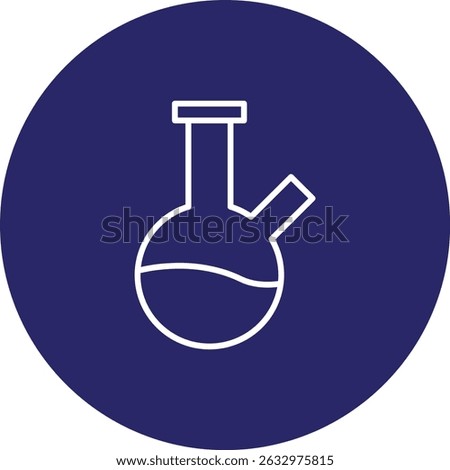 Bong Vector Line Circle Icon Design